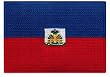 Haiti Flag Embroidered Patch Haitian Iron-On National Emblem