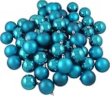 Review CMI  / Club Pack of 60 Peacock Teal Shatterproof Christmas Ball Ornaments 2.5