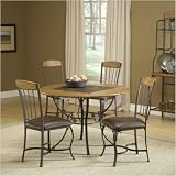 Lakeview Five Piece Round Dining Set with Wood Accented Chairs
