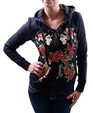 ED HARDY Christian Audiger Senorita Womens Hoodie Sweatshirt