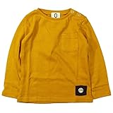 《年間定番》ZERO standard(ゼロスタンダード)10/-天竺少し肉厚胸ポケット付き長袖Tシャツ 80cm/YE NO.B-100202