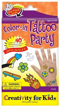 Childrens Toyshop  Toys : Color In Tattoo Party