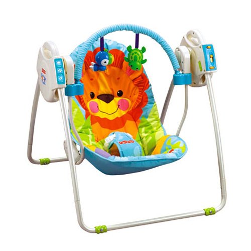 Fisher-Price Precious Planet Blue Sky Open Top Take-Along Swing