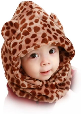 Generic Children Thickened Soft Hooded Shawl Cloak Cape Hat Cap with Leopard Prints Jp#0244 (#1)