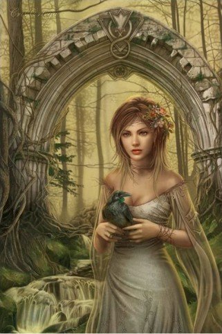 1art1 49120 Gothic - Mystic Arch von Cris Ortega Poster 91 x 61 cm