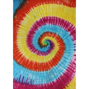 Spiral Tie-Dye Tapestry Tapestry