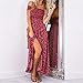 Women Summer Boho Off The Shoulder Long Maxi Casual Floral Dresses Slit Split
