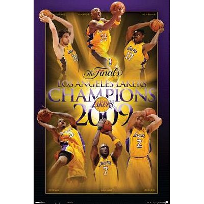 Los Angeles Lakers Champions (2009 NBA Championship) Sports Poster Print - 24x36