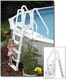 Easy Pool Step with Outside Ladder for Aboveground Swimming Pools