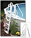 Easy Swimming pool step with ladder by Blue Wave for above ground pools
