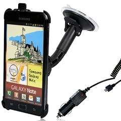 Wicked Chili KFZ Halterung vibrationsfrei f�r Samsung Galaxy Note N7000 mit KFZ Ladekabel (12V, 24V, 150cm, schwarz)