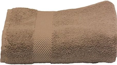 %100 Turkish Cotton - 19" by 39" - Hand Towel - 680 Gsm - Beige