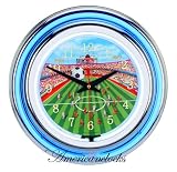 Sports Soccer Neon Wall Clock,Pool Neon Clock also available!