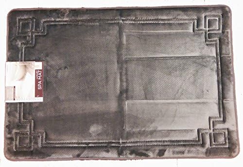 Novafoam Luxury Comfort Memory Foam SPA Mat 7/8 in THICK 36"x24" Made by Sleep Innovations (Gun Metal)
