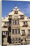 Exterior of La Maison des Tetes (House of Heads) - 40 Inch Canvas Print (101cm) by Robert Harding