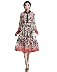 Chiffon Leopard Print Vintage Cocktail Evening Dress/Prom Dress/Maxi Dress 