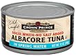 Crown Prince Natural Solid White Albacore Tuna in Spring Water, No Salt Added, 12-Ounce Cans (Pack of 12)