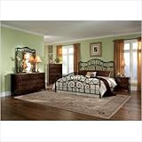 Standard Furniture 56202 / 56226 / 56207 Santa Cruz Metal Bedroom Set in Le ....