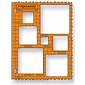 Fiskars 48527097 Shapetemplate Squares Deckle