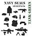 Navy Seals Gear Pack in Tank Green (12 Pieces) - LEGO Compatible Minifigure Pieces
