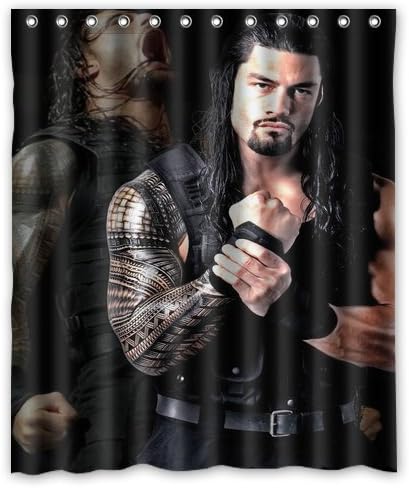 Fashion press Flawless Gorgeous Creative WWE roman reigns Shower Retro Curtain Shower 100% WaterProof Polyester Fabric 60" x 72" Inches Standard