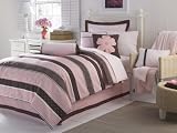 Nautica Kids Emma Pink Pillow with Ribbon Accent