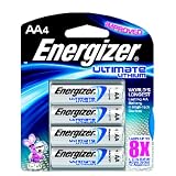 Energizer Ultimate L91BP-4 Lithium AA Battery 4 Pack