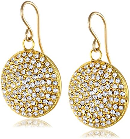 Devon Leigh Diamond Illusion Coin Crystal Drop Earrings