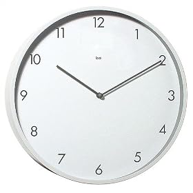 Bai Design BAI.884.FT Modernist Modern Wall Clock in Futura White