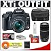 Canon Digital Rebel XTi 10.1MP Digital SLR Camera (Black) + Canon EF-S 18-55mm Lens [Outfit] + Canon EF 75-300mm III Lens + 8GB Card + NB-2LH Battery + Accessory Kit