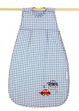 Slumbersac 1 Tog Baby Sleeping Bag Blue Gingham Car