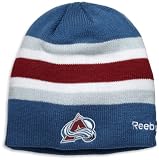 NHL Men's Center Ice Official Team Player Knit Hat (Colorado Avalanche, One Size Fits All)