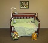 Sophisticated Bubbles 4pc Baby Bedding Set by Beansprout in Green