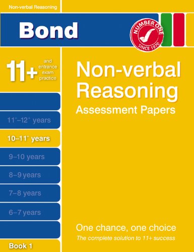 Bond Non-verbal Reasoning Papers 10-11+ years Book 1