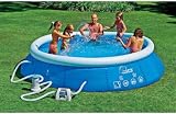 12ft QUICK UP O'BLUE SWIMMING POOL WITH PUMP FILTER