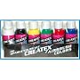 6 CREATEX Opaque PRIMARY COLORS SET-Airbrush Paint-Art