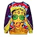 Ninimour- Women's 3D Autumn Winter Digital Print Pullover Outwear