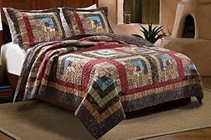 Greenland Home 3-Piece Colorado Cabin Quilt Set, Full/Queen