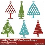 Photoshop Brushes - Holiday Trees No. 05 Brushes and Stamps