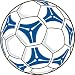 Soccer Ball With Blue Car Magnet