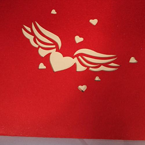 3D Pop Up Red Heart Greeting Cards. Thank You, Gift, Love, Valentine, Invitation, Wedding etc. Cards from Love Our Gifts. Ships Quickly from New York.