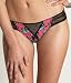  : Betsey Johnson Intimates Floral Print Stretch Mesh Thong Panty