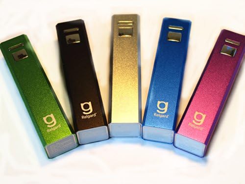 Relgard(TM) Pisces Mini True 2600mAh Ultra-Compact, Rapid, Portable Battery Charger. Edge-Beveled, Ergonomic Design with Aircraft-Grade Aluminum Housing. Best Mobile Phone and Device Charger for iPhone 5, 5S, 5C, 4, 4s, iPad, iPod, Galaxy S3, S4, S5, HTC One, Nexus 4, Note 3, One 2 (M8), Nokia Lumia 520, 1020, most other Smart Phones, Tablets, Digital Cameras, XBOX, Play Station Controllers, GoPro. 3 in 1 Charging Cable Included. With Over-charge and Short Circuit Protection