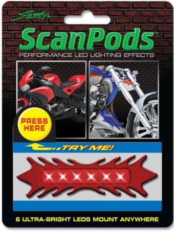 1041715 ElectroPods Red Motorcycle Tribal Scan Pod