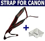 Professional Neck Strap (Red) for CANON EOS Rebel DSLR 5D Mark II, 7D, 50D, ....