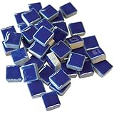 Jennifer's Mosaics 1-Pound 3/8-Inch Deco Ceramic Mosaic Tile, Royal Blue