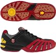 K-Swiss Men's Spinshot Tennis Shoe (Black/Red)