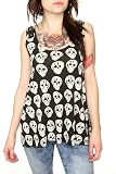 Tripp Black White Skull Pyramid Skull Tank Top