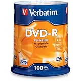 Verbatim 4.7 GB up to 16x Branded Recordable Disc DVD-R 100-Disc FFP 97460
