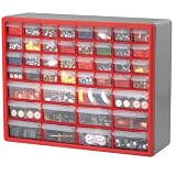 Akro Mils 44 Drawer Cabinet - 10744 - Red and Gray by Akro-Mils